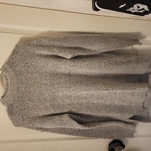 Grey turtleneck sweater